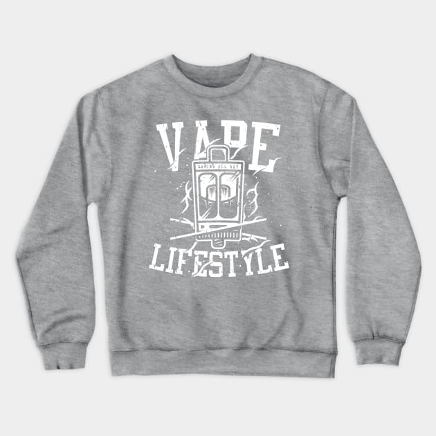 Vape Lifestyle Crewneck Sweatshirt by Rockartworks
